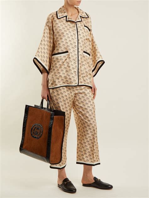 gucci lounge wear|Gucci pajama set.